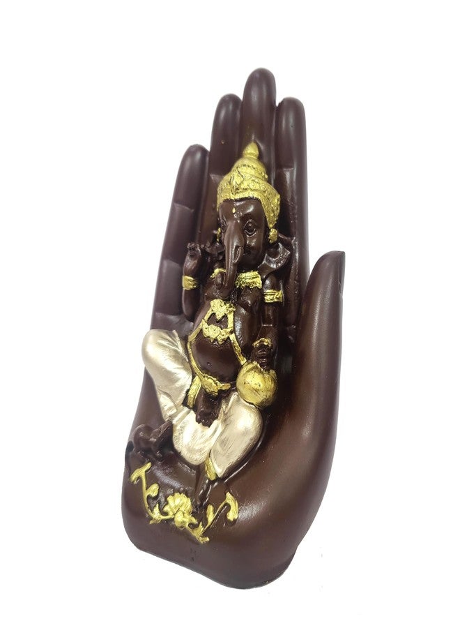 Craftam Polyresin Handcrafted Palm Ganesha Polyresin Showpiece Idol for Home Décor - Image 3